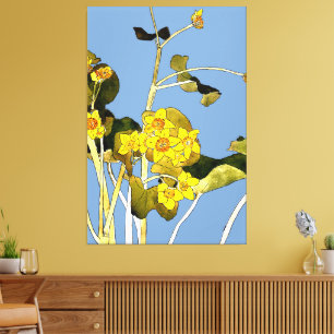 Art Nouveau Buttercups Leinwanddruck