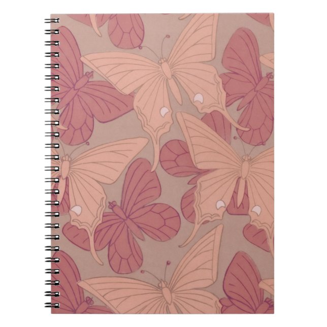 Art Nouveau Butterfly Notizblock (Vorderseite)