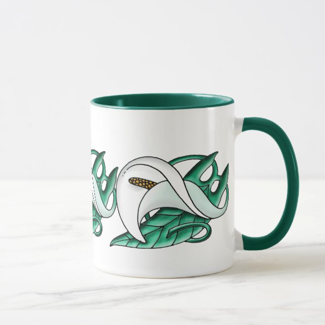 Art Nouveau calla lia Tasse (Rechts)