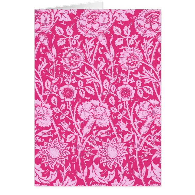 Art Nouveau Carnation Damask, Fuchsia Pink (Vorne)