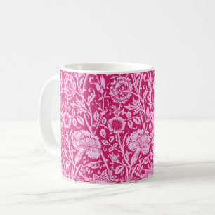 Art Nouveau Carnation Damask, Fuchsia Pink Kaffeetasse