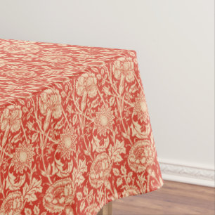 Art Nouveau Carnation Damask, Mandarin Orange Tischdecke