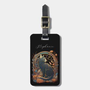 Art Nouveau Cat Luggage Tags Gepäckanhänger
