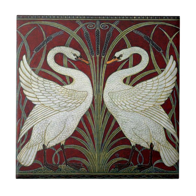 Art nouveau ceramic fireplace wall tile  fliese (Vorderseite)