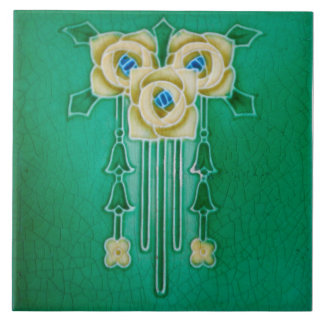 Art Nouveau Ceramic Fireplace Wall tile Fliese