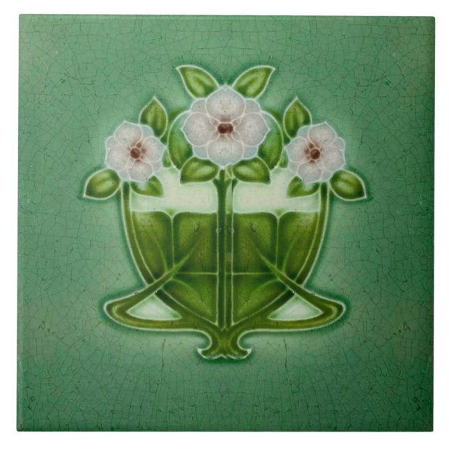 Art Nouveau Ceramic tile Fliese (Vorderseite)