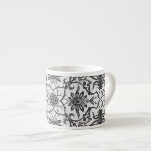 Art Nouveau Chinese Pattern - Silver Gray Espressotasse
