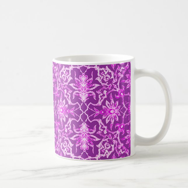 Art Nouveau Chinese Tile - Amethyst Lila Tasse (Rechts)