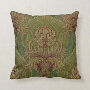 Art Nouveau Chrysanthema & Artichoke Muster Kissen