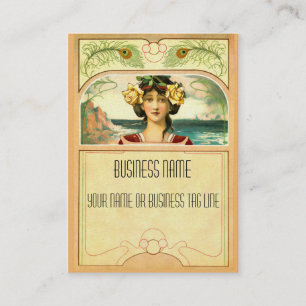 Art Nouveau Chubby Biz Card Visitenkarte