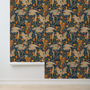 Art Nouveau Cockatoo Muster von Walter Crane Tapete