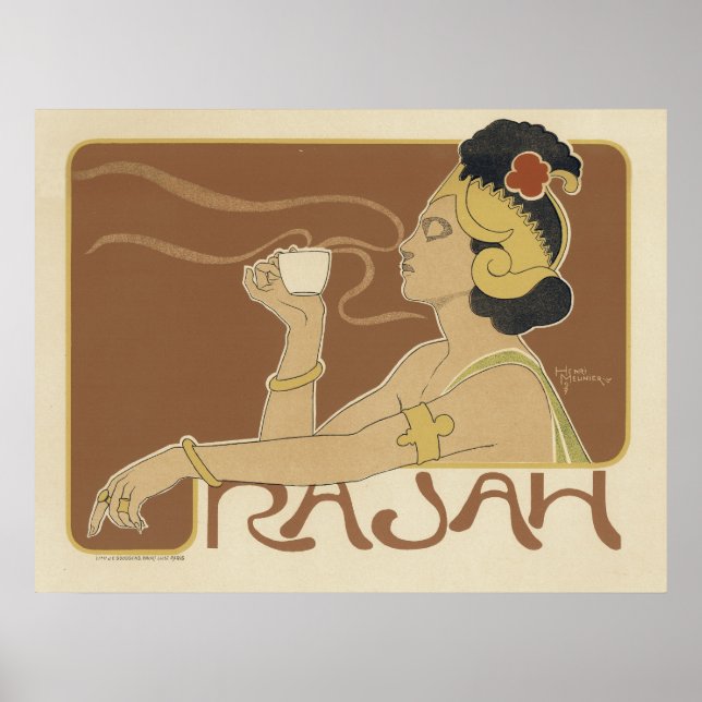 Art Nouveau Coffee Poster (Vorne)