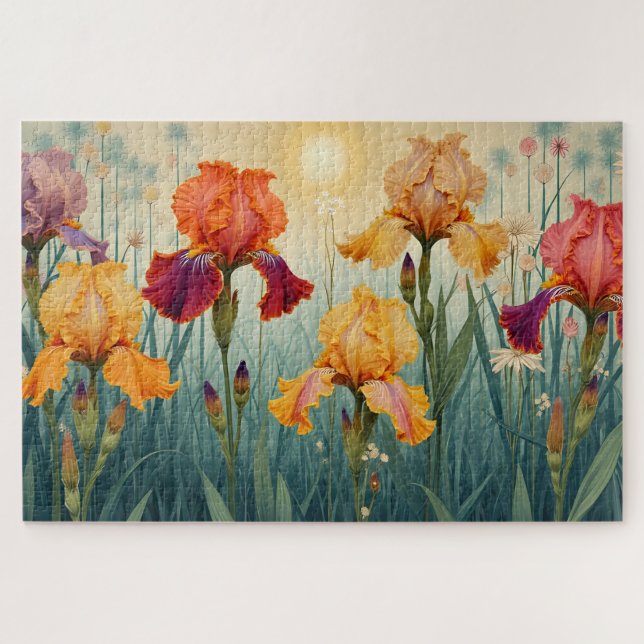 Art Nouveau Colority Iris Puzzle (Horizontal)