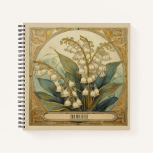 Art Nouveau Convallaria majalis Notizbuch