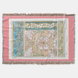 Art Nouveau daffodil Verneui Textilfloralkunst Decke