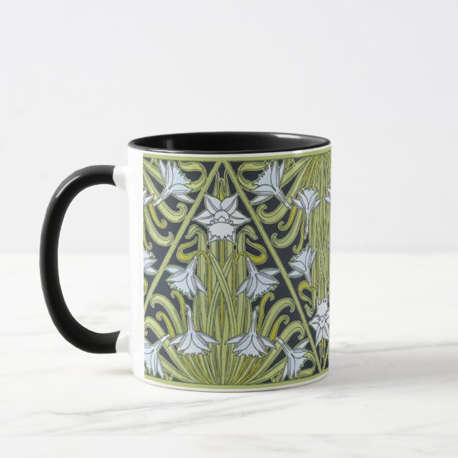 Art Nouveau Daffodis Tasse (Links)