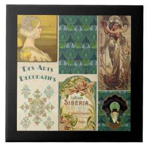 Art Nouveau Damen Fliese