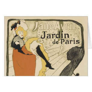 Art Nouveau Dancer Jane Avril, Toulouse Lautrec