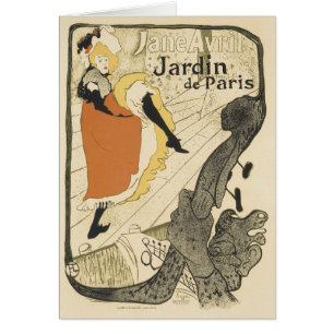 Art Nouveau Dancer Jane Avril, Toulouse Lautrec
