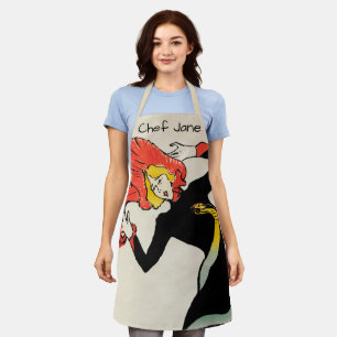 Art Nouveau Dancer Jane Avril von Toulouse Lautrec Schürze