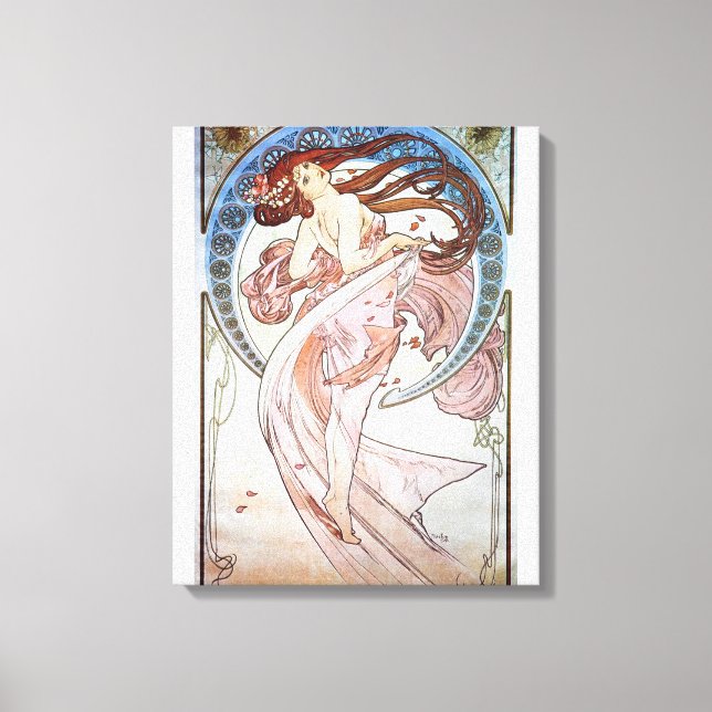 Art Nouveau Dancer Leinwanddruck (Vorderseite)