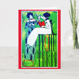 Art Nouveau Dankeskarte