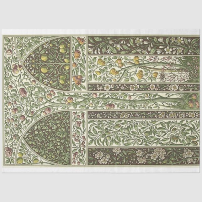 Art Nouveau Decorative Lemon Deko Papier (Vorderseite)