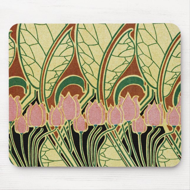 Art Nouveau Design #1 Mousepad (Vorne)