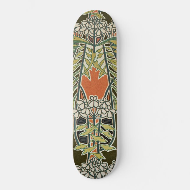 Art Nouveau Design #3 @ VictoriaShaylee Skateboard (Vorderseite)
