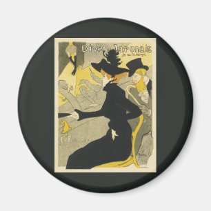 Art Nouveau, Divan Japonais von Toulouse Lautrec Magnet