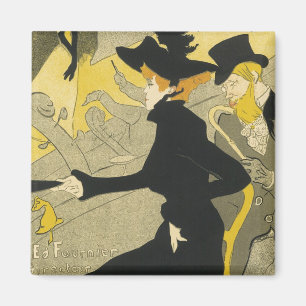 Art Nouveau, Divan Japonais von Toulouse Lautrec Magnet
