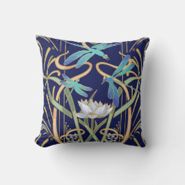 Art Nouveau Dragonflies Pattern Kissen