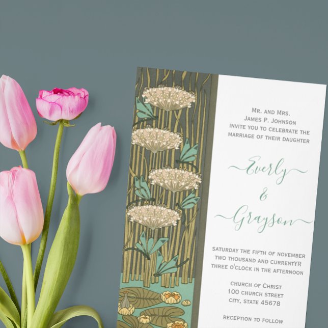 Art Nouveau Dragonfly dunkler Schriftart RGB HexCo Einladung (Von Creator hochgeladen)