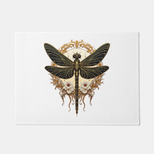 Art Nouveau Dragonfly Elegant Steampunk Fußmatte