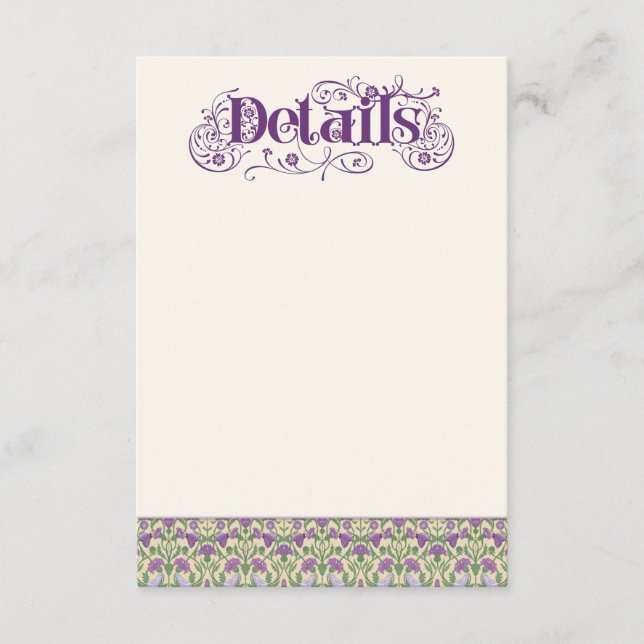 Art Nouveau Elegant Lovebirds Light Yellow Begleitkarte (Vorderseite)