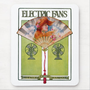Art Nouveau-Elektrolüfter-Anzeige Mousepad