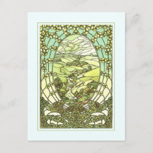 Art nouveau Entwurf Grußkarte. Postkarte