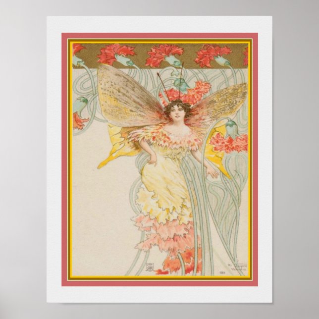 Art Nouveau Fairy Print von Raffaele Tafuri Poster (Vorne)