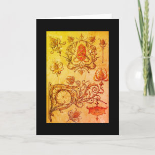 Art Nouveau fallscong spiderweb anton seder art Karte