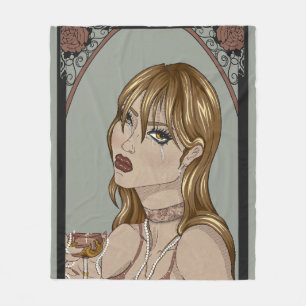 Art Nouveau Fleecedecke