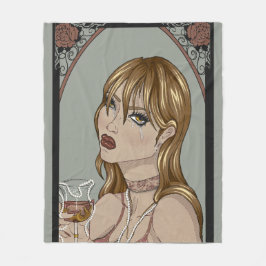 Art Nouveau Fleecedecke