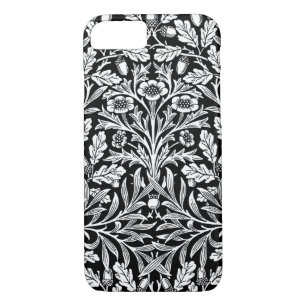Art Nouveau Floral Damask, Black and White Case-Mate iPhone Hülle