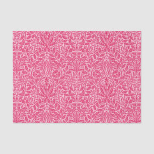 Art Nouveau Floral Damask, Deep Fuchsia Pink Seidenpapier