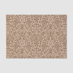 Art Nouveau Floral Damask, Taupe und Beige Seidenpapier