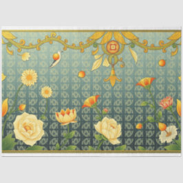 Art Nouveau Floral Decoupage Seidenpapier