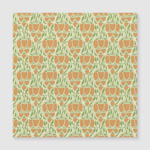 Art Nouveau: Floral Elegante Magnetkarte