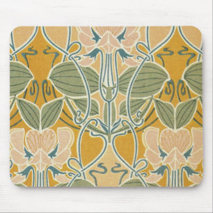Art Nouveau Floral Mousepad