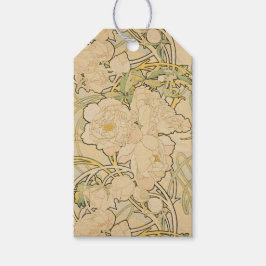 Art Nouveau Floral Pattern Mucha Geschenkanhänger