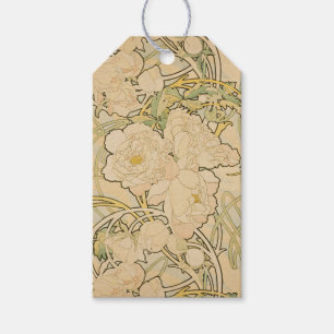 Art Nouveau Floral Pattern Mucha Geschenkanhänger