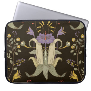 Art Nouveau Floral: Vintages Muster Laptopschutzhülle